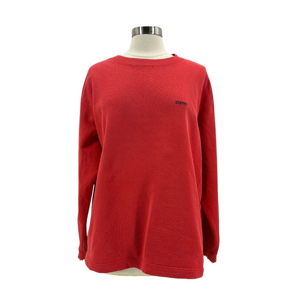 Vintage ESPRIT SPORTIV Womens Medium Sweatshirt Red Logo Nineties